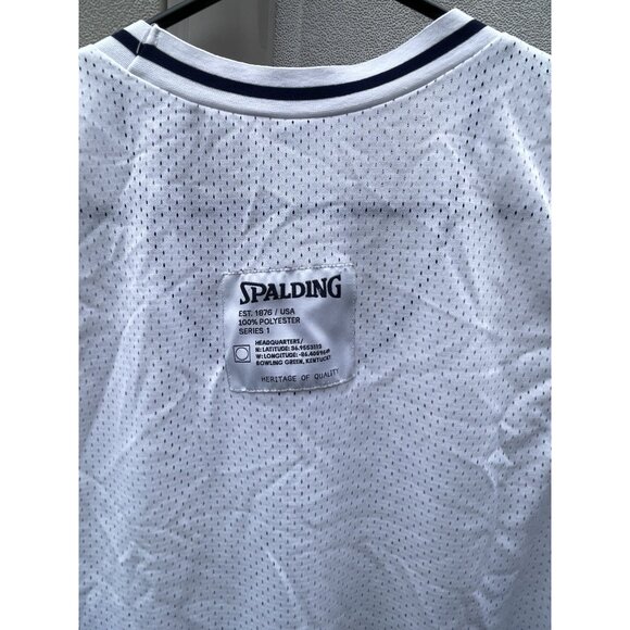 Vintage Spalding White Basketball Jersey Men’s Size Large Activewear - Picture 14 of 15